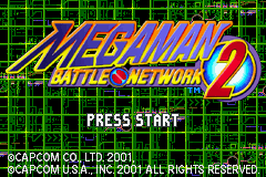 Mega Man Battle Network 2 Title Screen